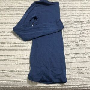 Time and Tru Women's Long Sleeve Top - Deep Blue